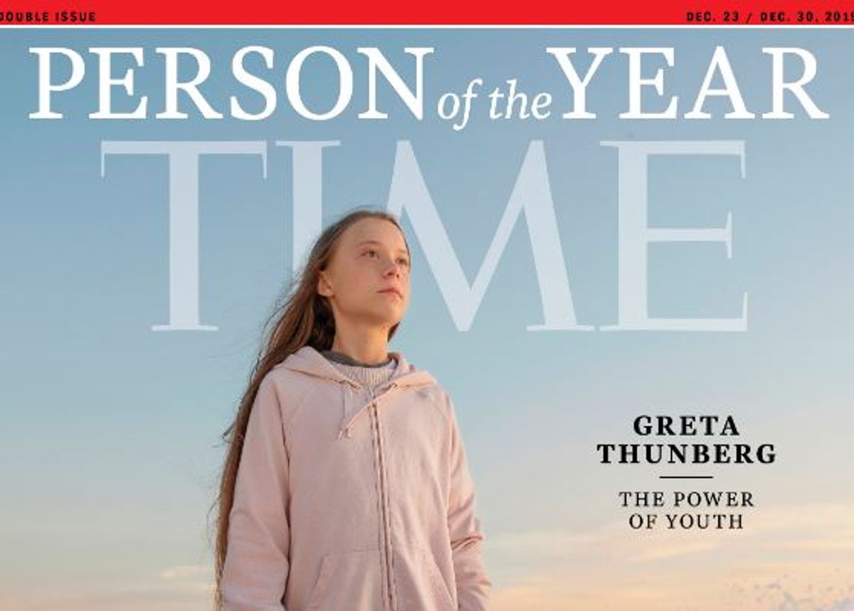 瑞典環保少女通貝理 當選《時代》雜誌風雲人物

