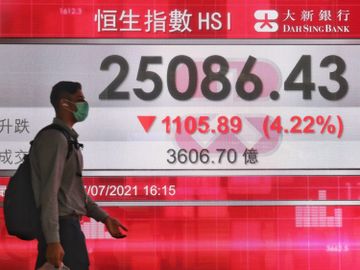 港股跌-黃金比率支持位-25000點-長實-港燈-中電-藍籌-香港財經時報HKBT