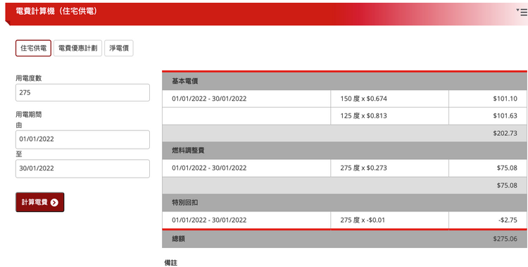 電費燃料費, 香港電費, 中電, 港燈, 燃料調整費, 港島, 南丫島, 3人家庭, 電費, HKBT, 香港財經時報 