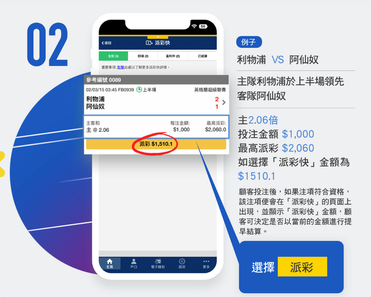 歐國盃｜馬會「派彩快」提早結算功能：球星傷出即割禾青、落後投降輸一半！5個步驟必知