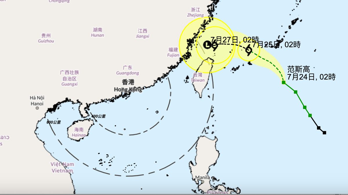 雙颱風｜天文台：今明兩日有驟雨！附竹節草、范斯高最新路徑預測