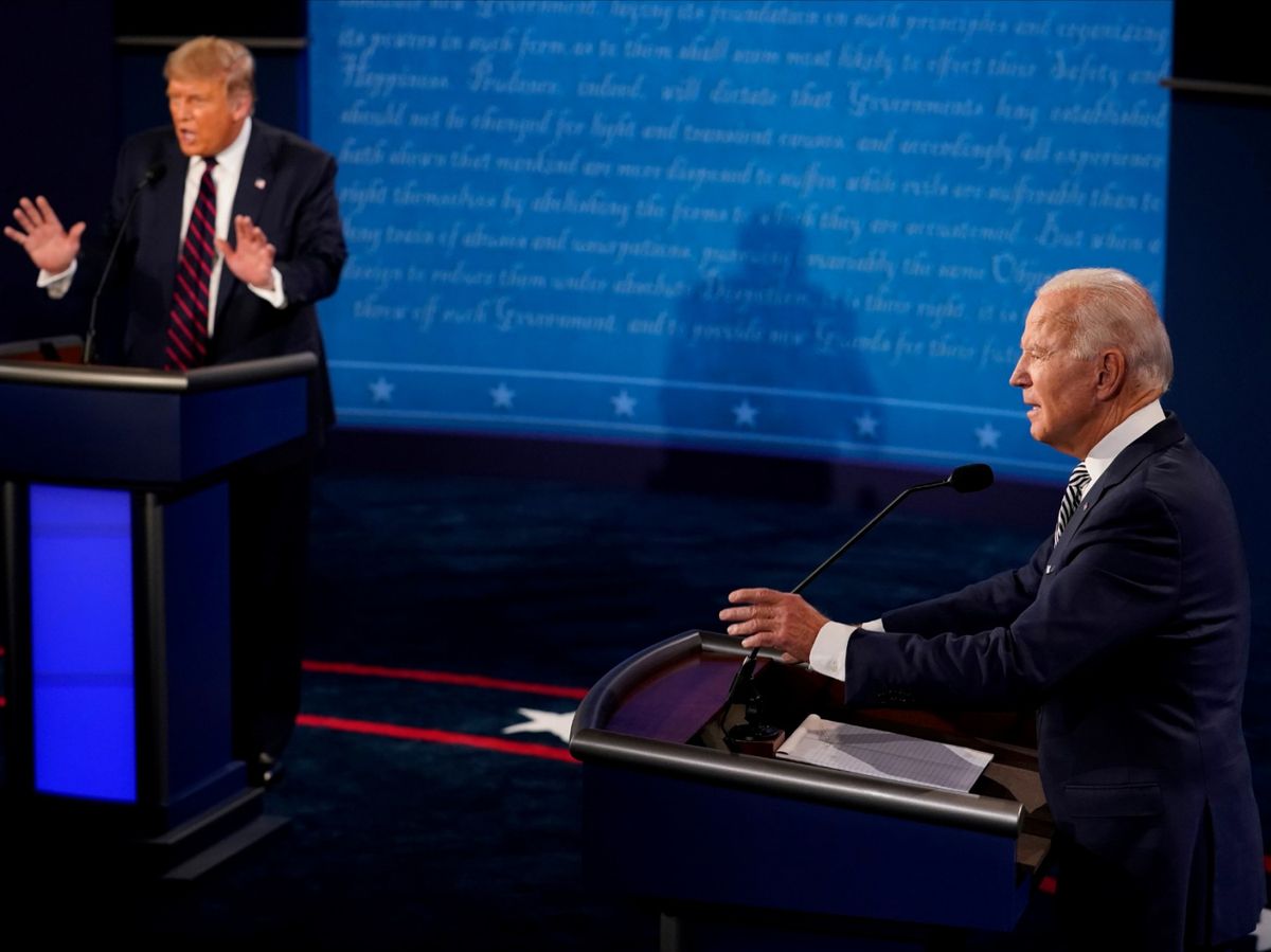 拜登笑特朗普是小丑  Trump還擊從政47年一事無成  8組數據 了解史上最混亂美國大選辯論
