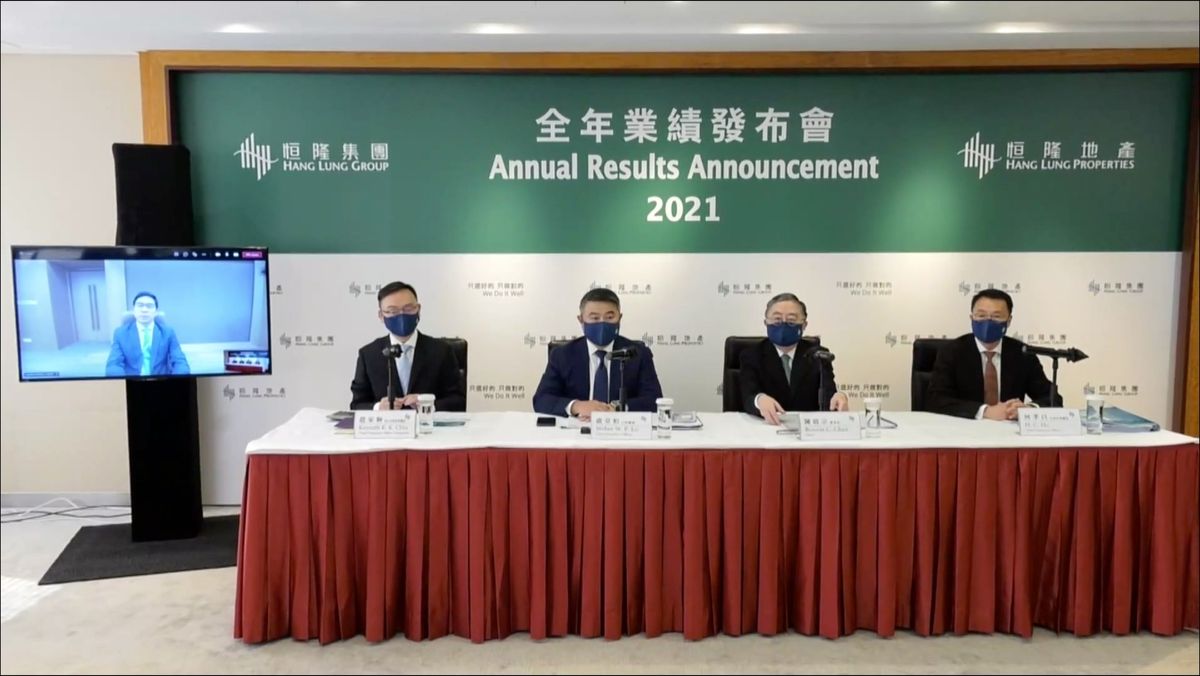  藍籌股2022｜恒隆去年虧轉盈賺38.68億、末期息每手派600元｜陳啟宗：內房財困是買地機會