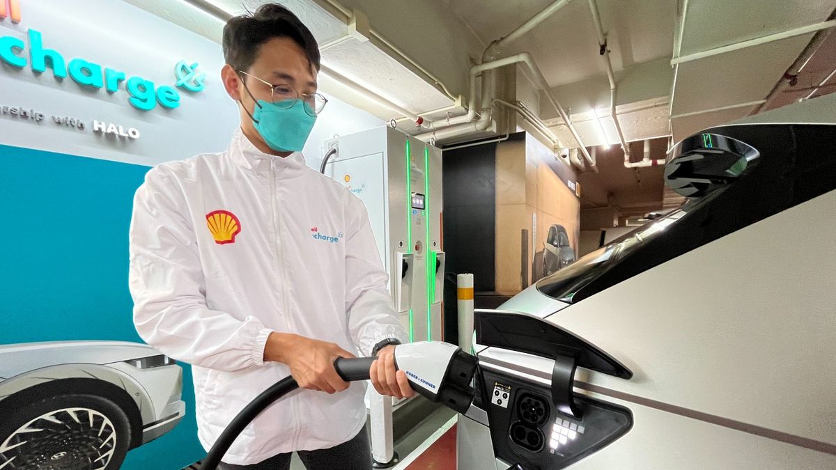 【電動車充電站】Shell在中港城設全港最快充電站！充15分鐘可行200公里