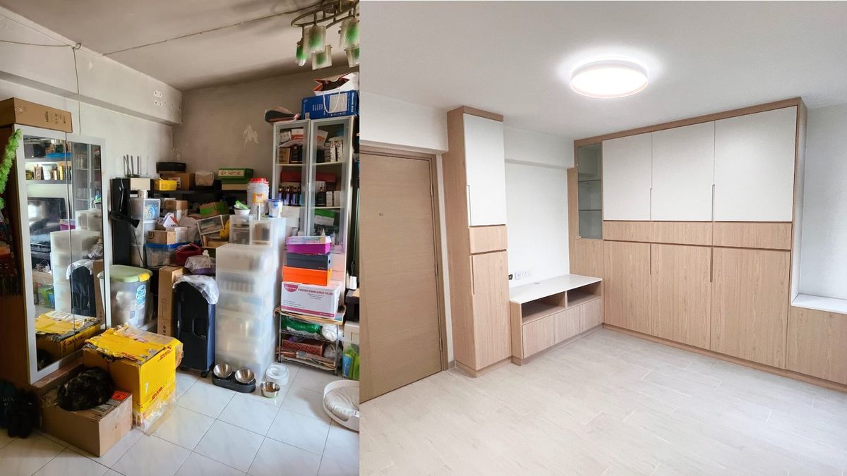公屋裝修個案｜孝順女花40萬為逾30年樓齡青衣公屋裝修！勁多櫃俾父母收納
