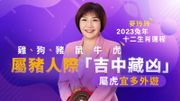 麥玲玲2023兔年十二生肖運程：雞、狗、豬、鼠、牛、虎｜屬豬人際「吉中藏凶」、屬虎宜多外遊