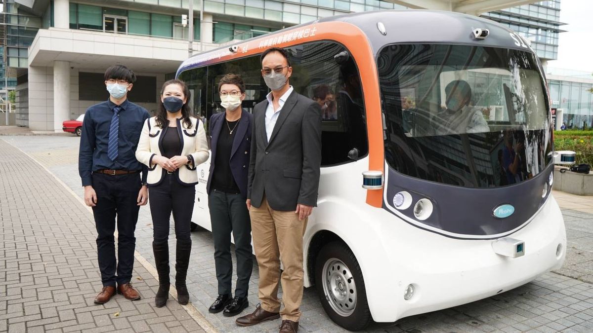 香港科技園與城系合作  開展自動駕駛車輛試驗｜最多乘載八人 充電三小時可行駛160公里