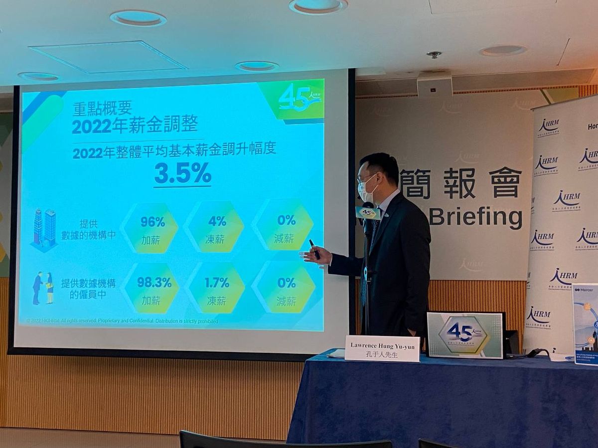 薪酬趨勢調查2023, 加薪, 7成公司預告明年再加人工, 3項因素決定人工加幾多, 香港人力資源管理學會, HKBT, 香港財經時報