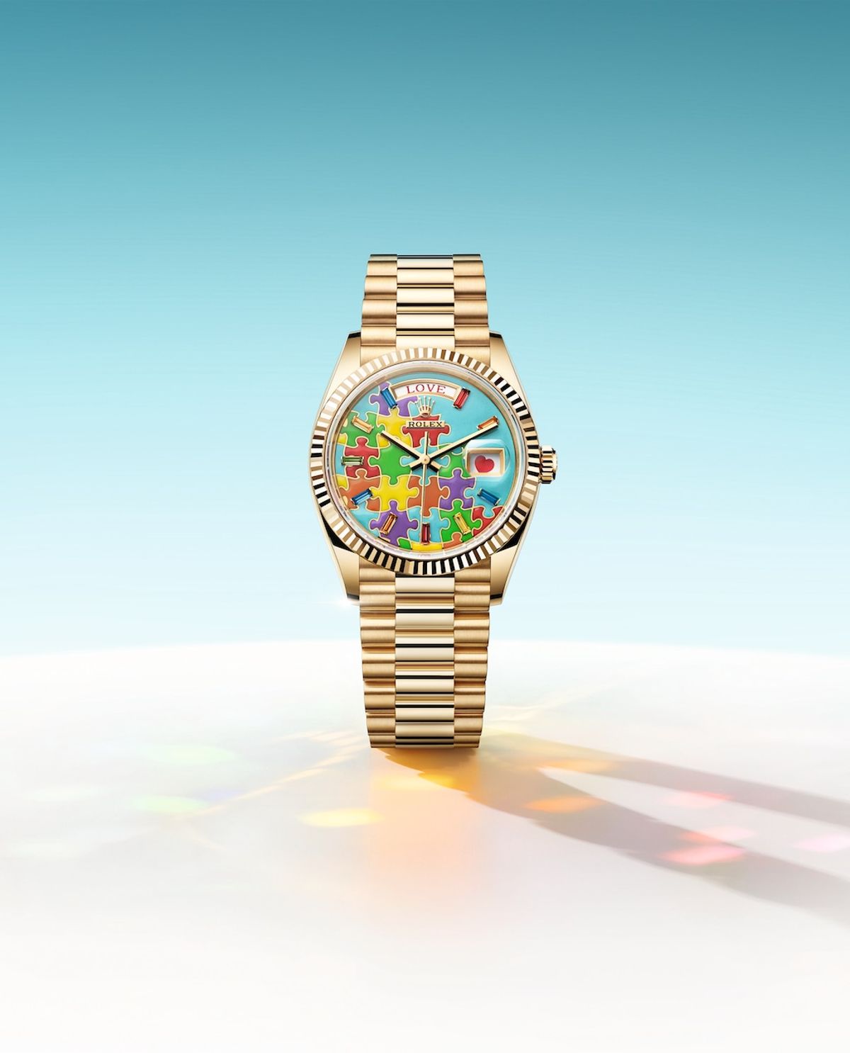 勞力士, 勞力士2023, rolex, day-date, 新款, 拼圖面, 手錶, 多圖, hkbt, 香港財經時報