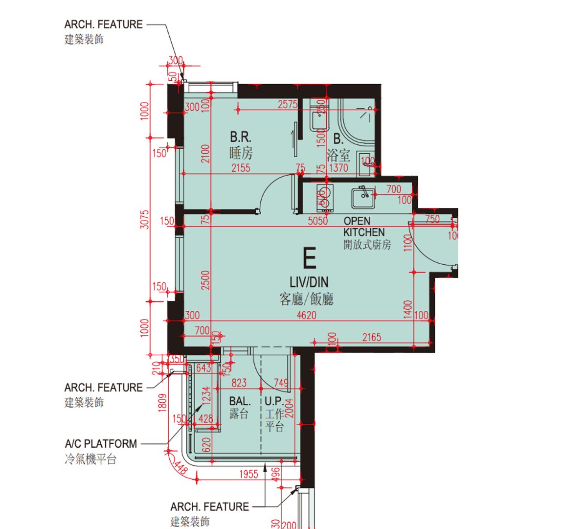 新盤, 香港樓市, 英皇國際, 澄天, 香港仔, 單位間隔, 平面圖, hkbt, 香港財經時報