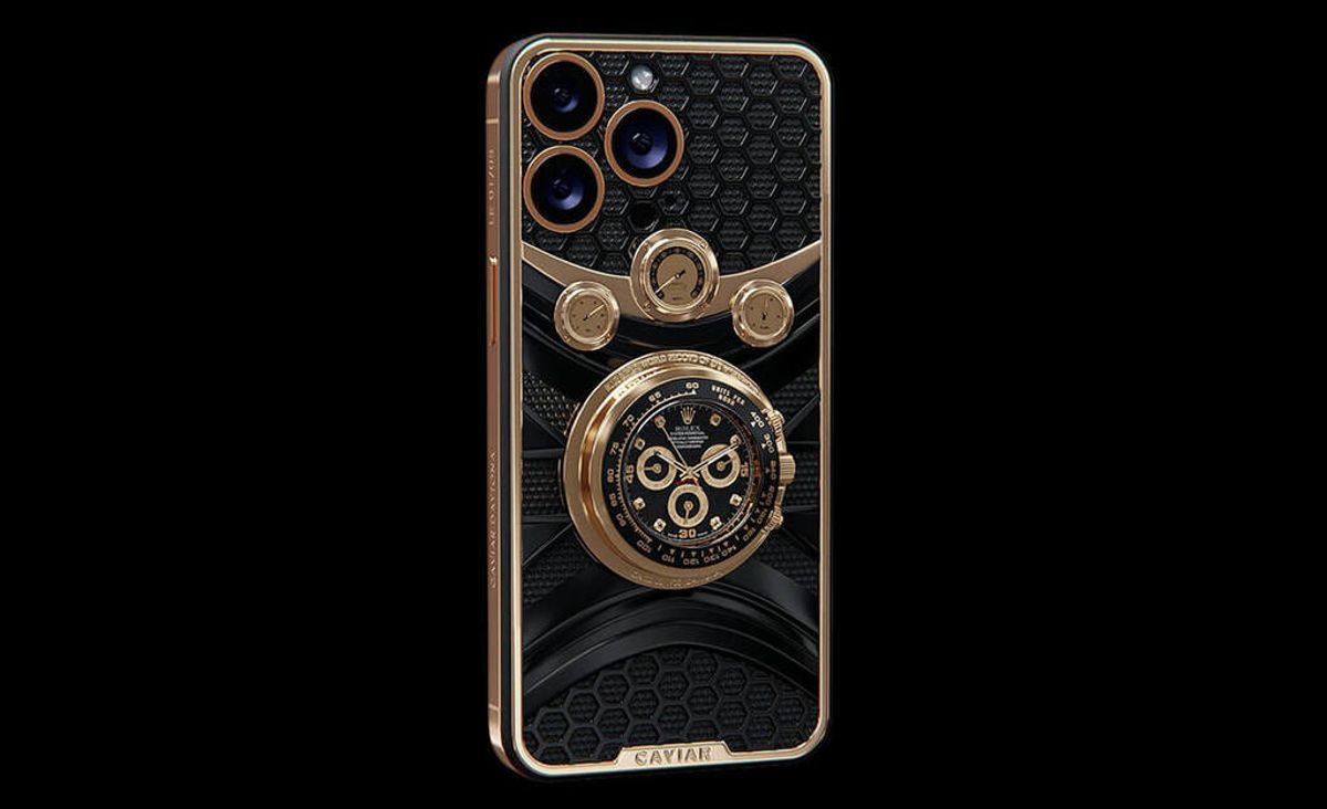 勞力士, rolex, apple, 杜拜限量版iphone15, 將勞力士地通拿嵌入機背, 最貴索價4407774港元, 全線每個版本限量3部, 多圖, hkbt, 香港財經時報