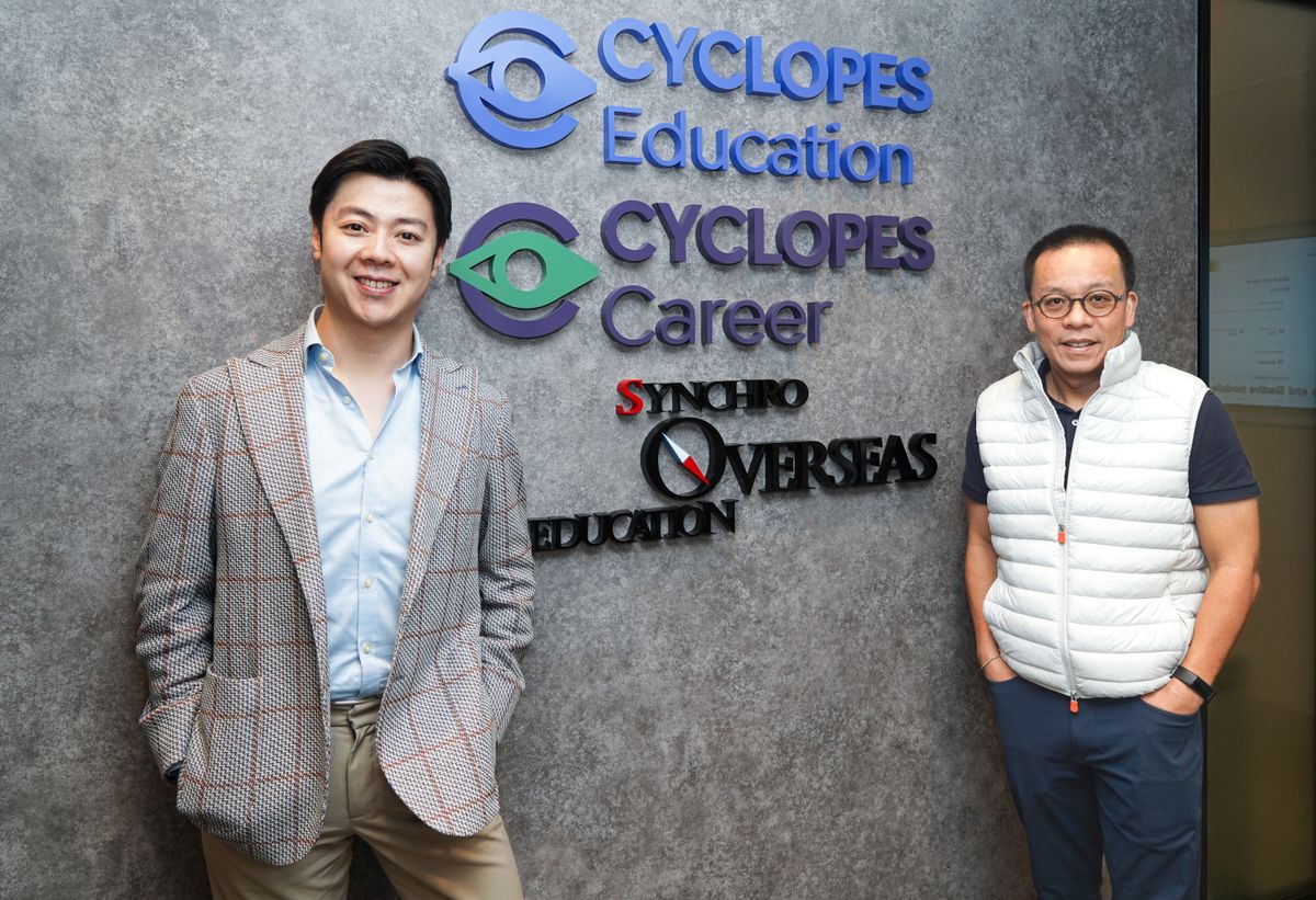 C教育創辦人Herman（右），C教育總經理Wayne（左）