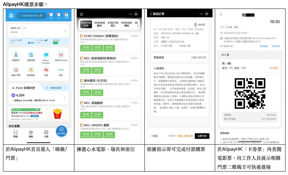 香港要聞, alipayhk, 電影, mcl, acx, 北角匯, 復活節, 購票, 免費睇戲, hkbt, 香港財經時報