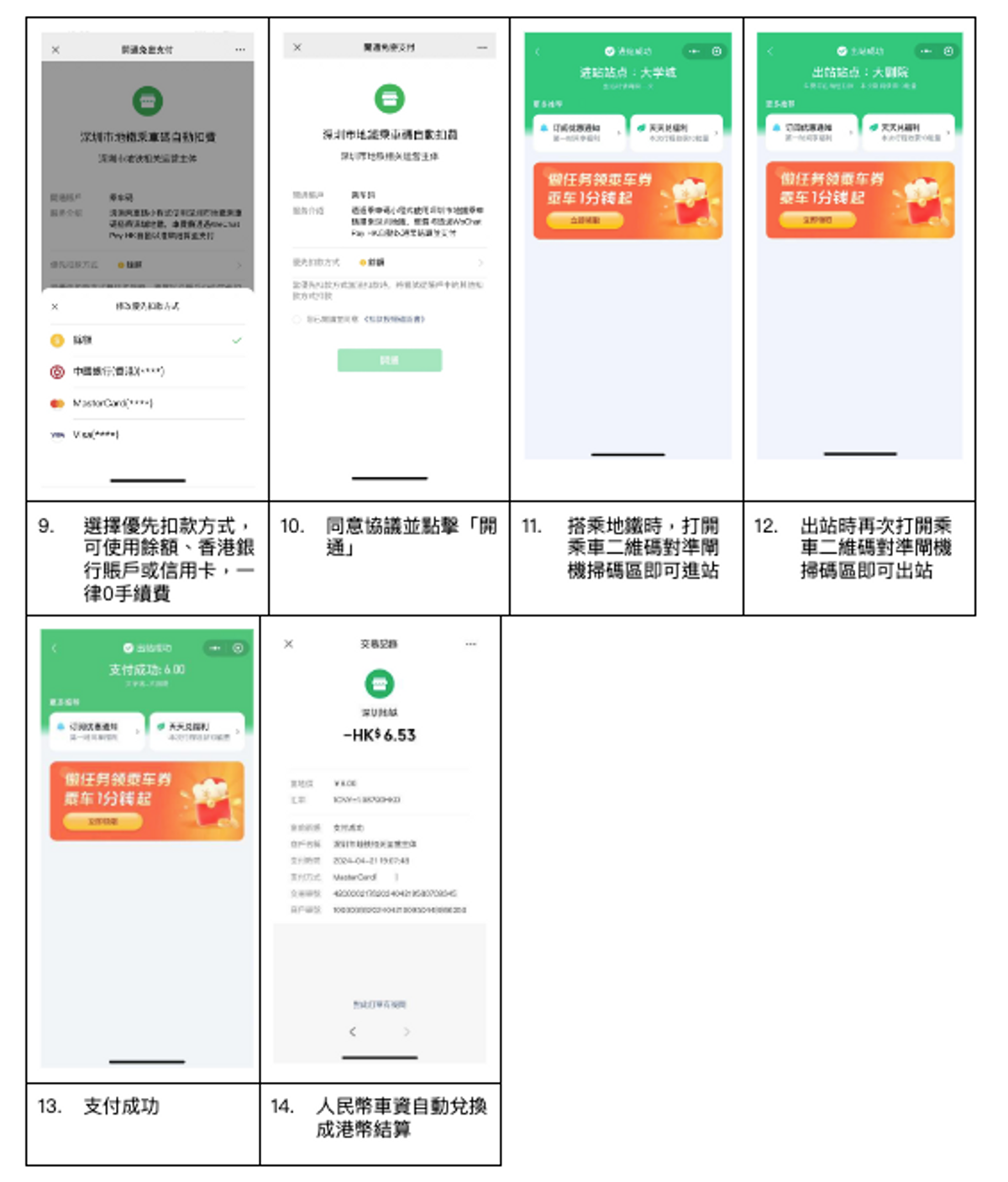 wechat, wechatpay, wechatpayhk, 乘車碼, 內地熱門旅遊城市, 深圳, 廣州, 上海, 覆蓋範圍, 使用教學, 騰訊, hkbt, 香港財經時報