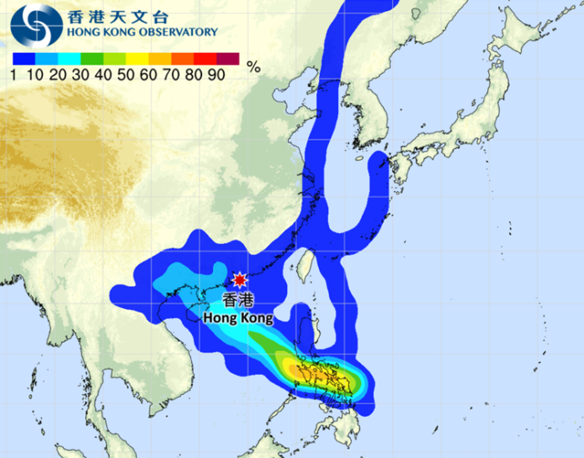 颱風, 格美, 派比安, 熱帶氣旋, 最快今日生成, 天文台, 一號風球, 3種可能路徑分析, hkbt, 香港財經時報