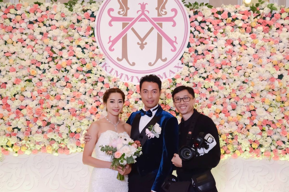 BALLROOM 婚纱及攝影公司為名藝人張達倫先生及 伉儷拍攝婚禮攝影及錄影