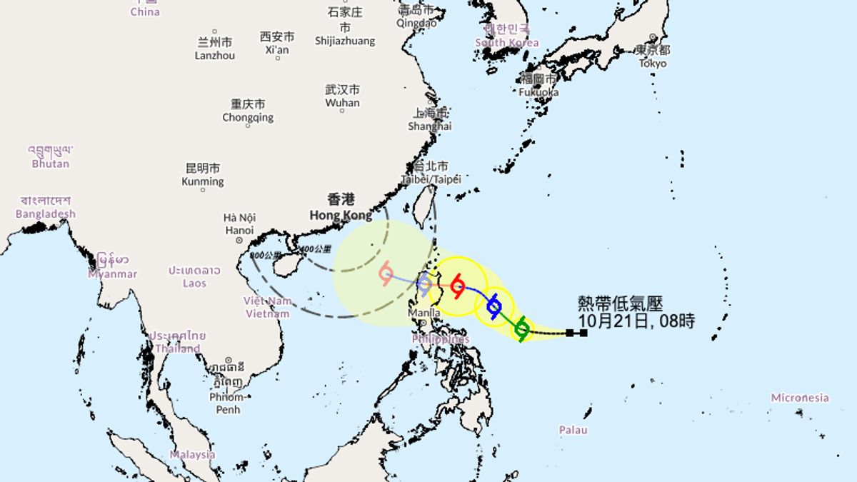 天文台最新路徑圖：菲律賓以東海域熱帶低氣壓漸增強！周五市區最低22度