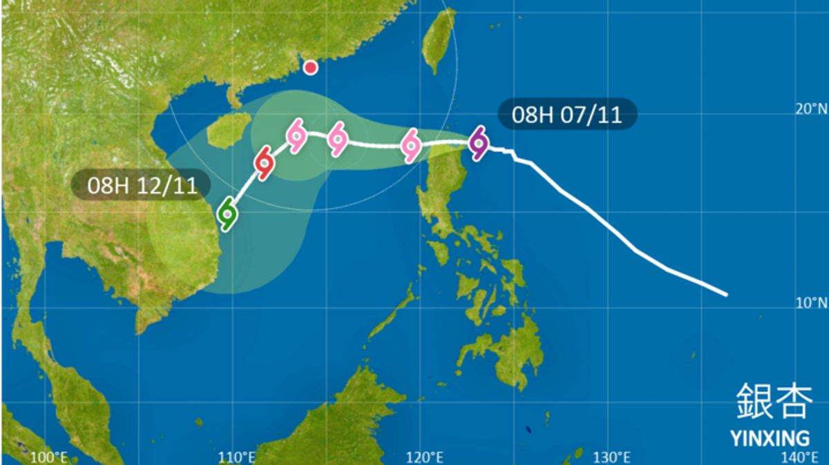 銀杏升級超強颱風！周五跌至20度！天文台視乎3個因素掛風球