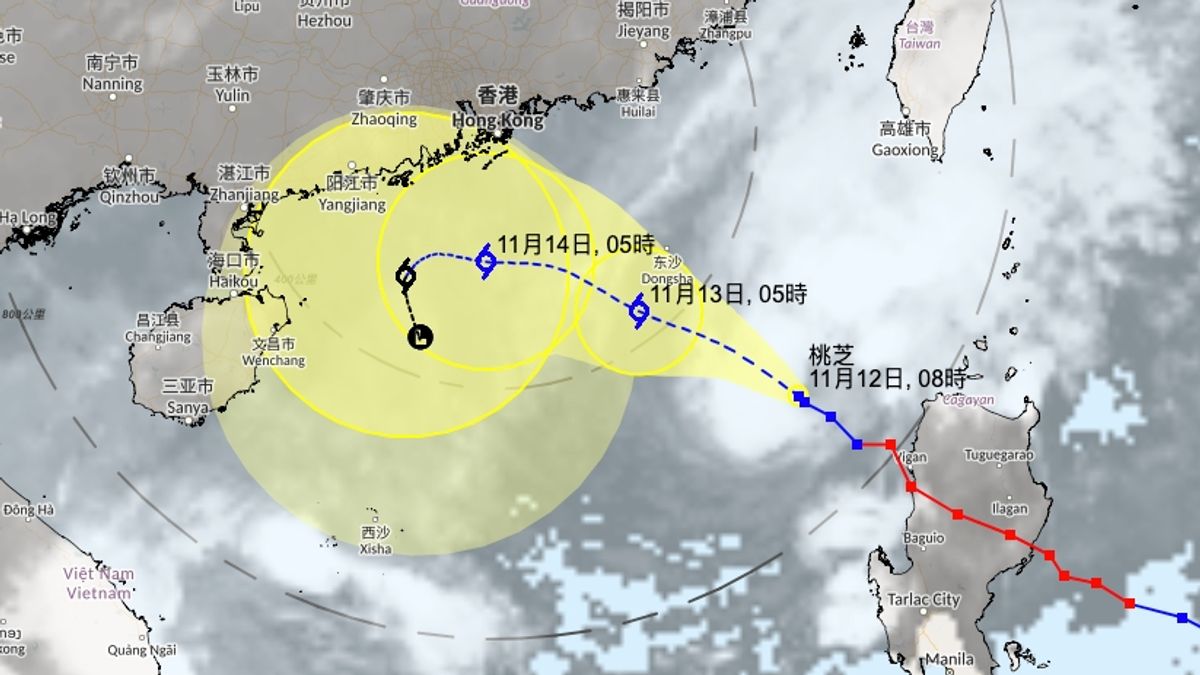 天文台明日發3號風球！風暴桃芝周四早上於本港約200公里掠過