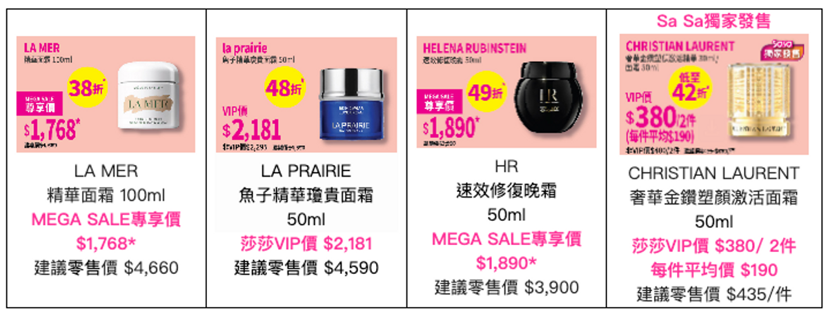 著數優惠, 莎莎mega sale限時優惠低至25折, 全年最佳囤貨時機, 香港財經時報