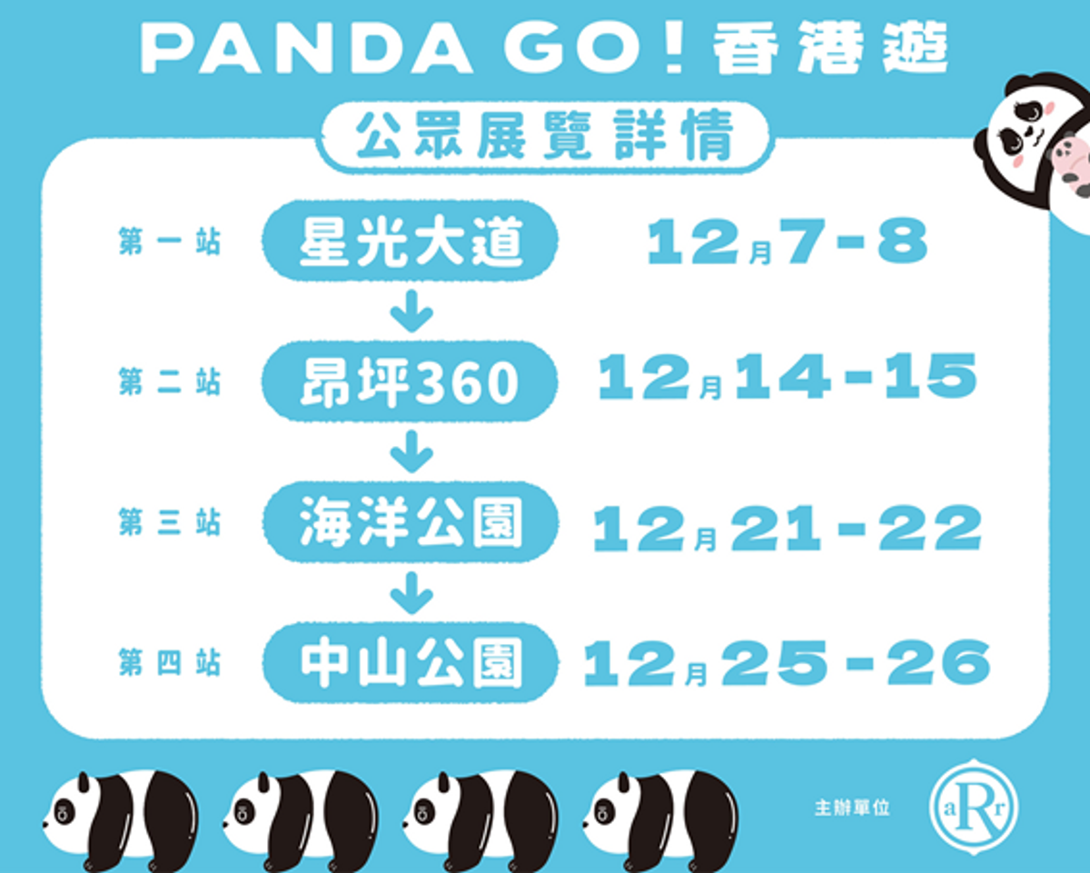 panda go香港遊, 公眾展覽詳情, 香港財經時報