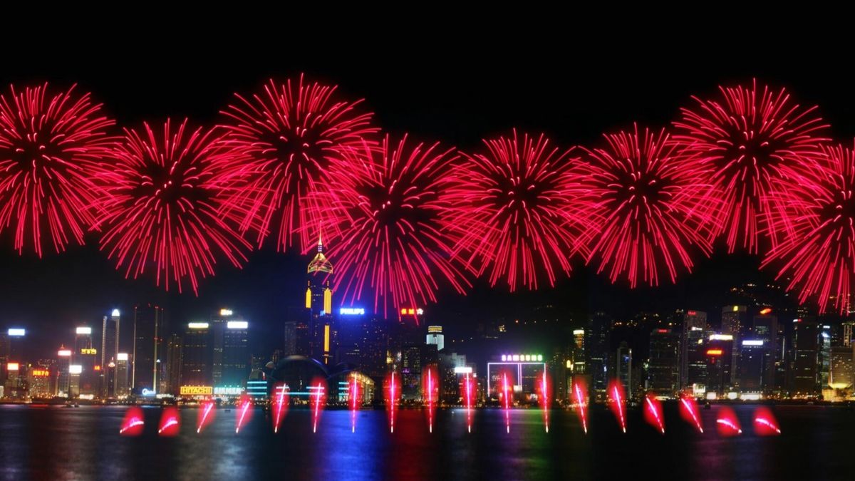 香港跨年倒數煙花匯演