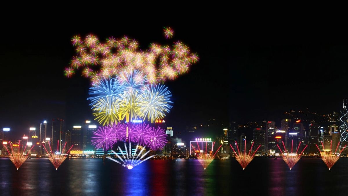 香港跨年倒數煙花匯演
