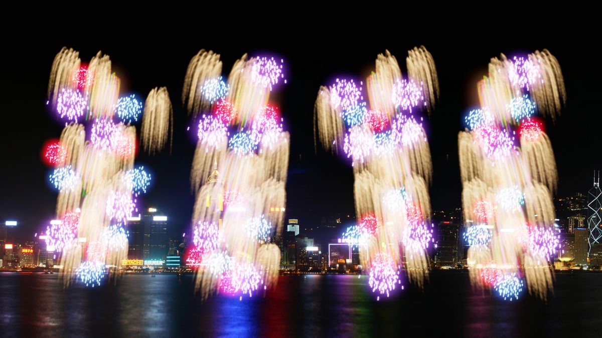 香港跨年倒數煙花匯演