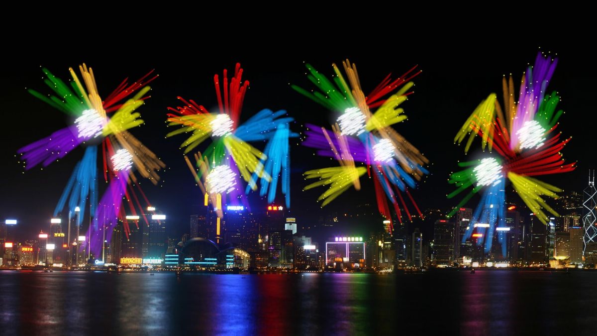 香港跨年倒數煙花匯演