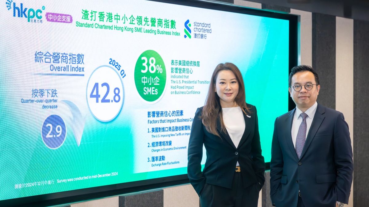 渣打中小企綜合營商指數回落到去年第三季水平！38%憂美國總統換屆影響