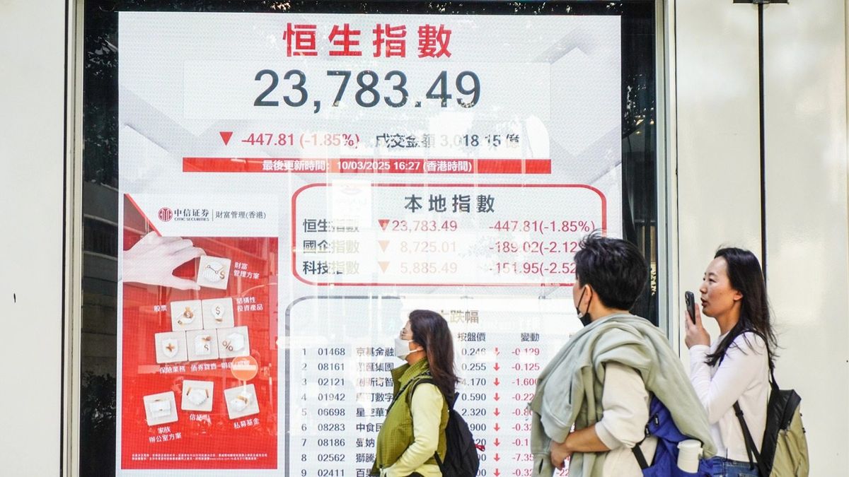 恒生指數技術支持退守至20天線！兩大要點左右港股走勢