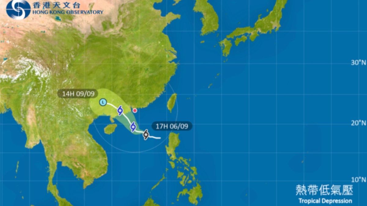 香港天文台：午夜12時至周日上午3時改發三號風球｜評估周日晚需否改發更高風球