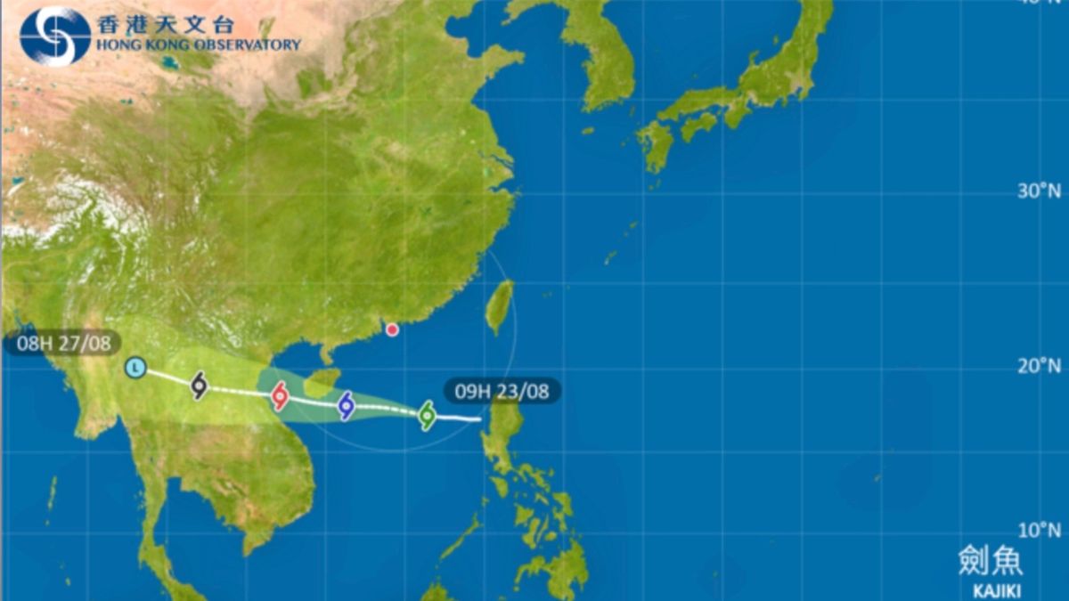 香港天文台：一號風球至少維持至周六下午5時：周六周日最新天氣預測