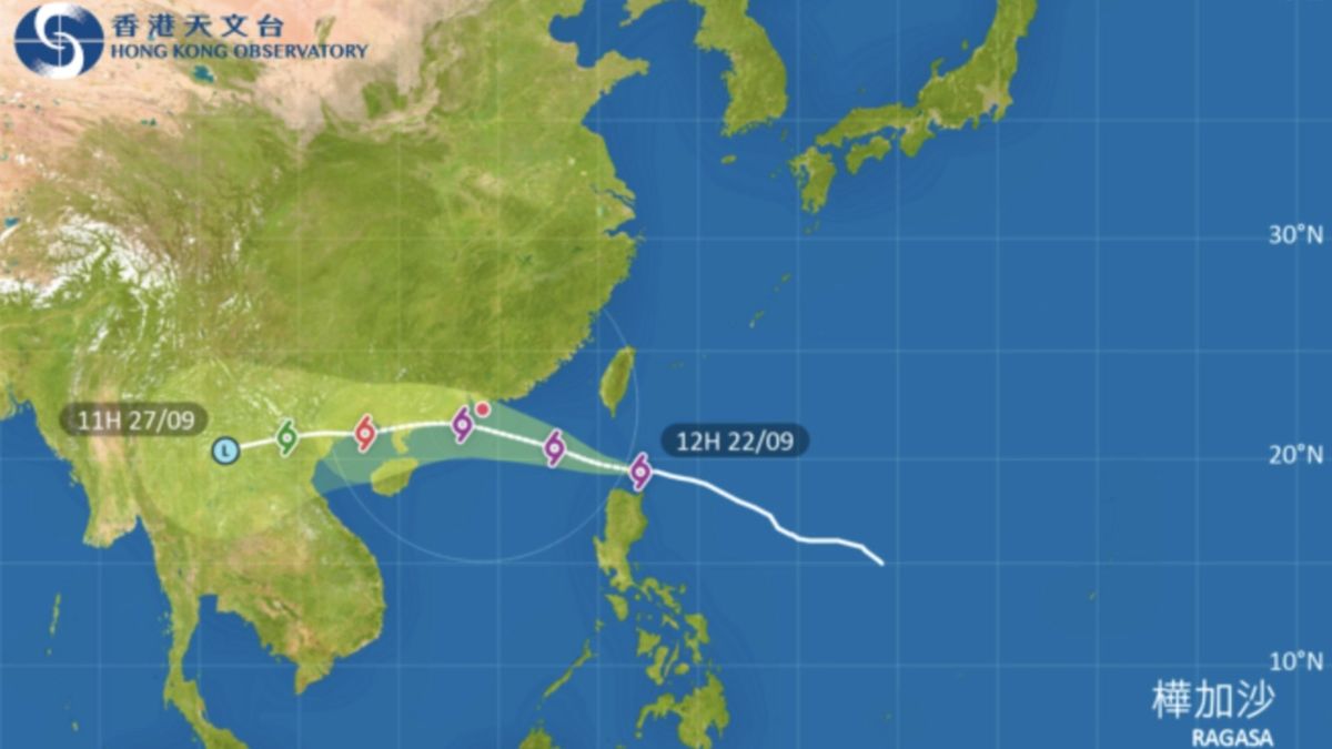 香港天文台：今晚9時40分改發三號風球｜明午1時至4時考慮改發八號風球