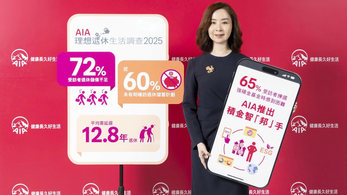 友邦香港：72%受訪者退休儲備不足理想退休金中位數329.4萬元
