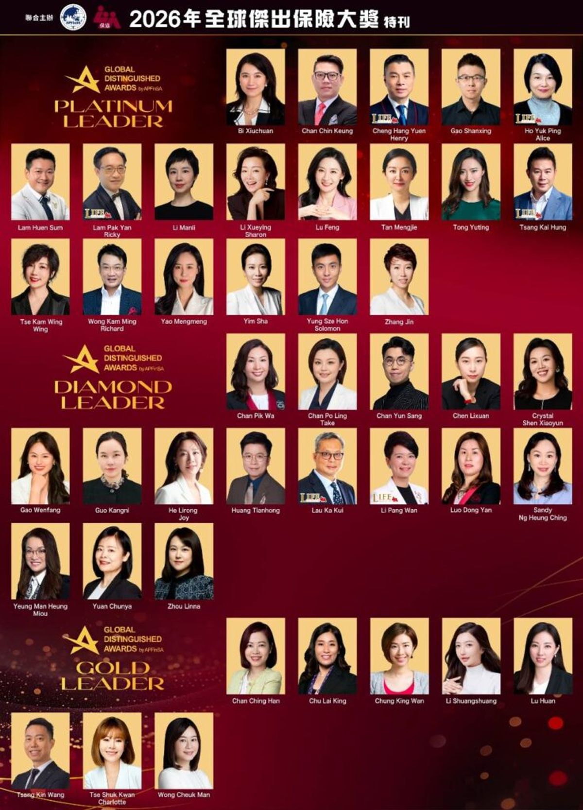 「全球傑出保險大獎」Global Distinguished Awards (GDA)